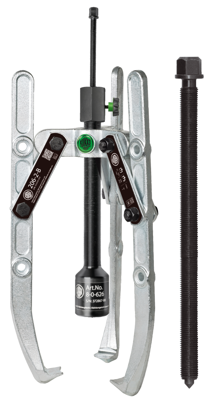 Kukko 206-3-B Universal 3-Jaw Puller Adjustable Hydraulic Spindle & Swiveling Jaws