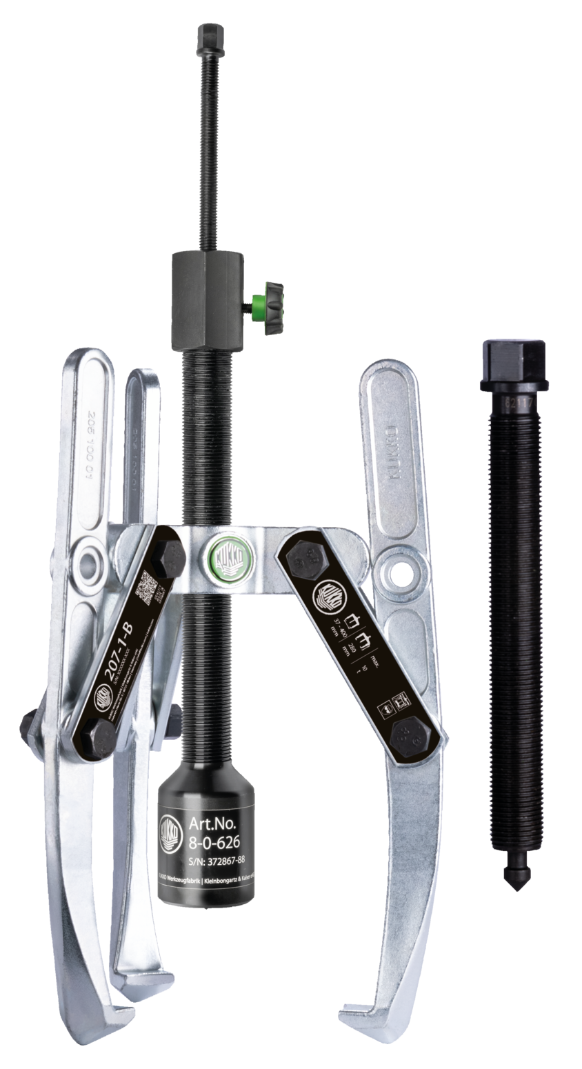 Kukko 207-3-B 3-Jaw Combination Puller Adjustable Hydraulic Spindle & Swiveling Jaws