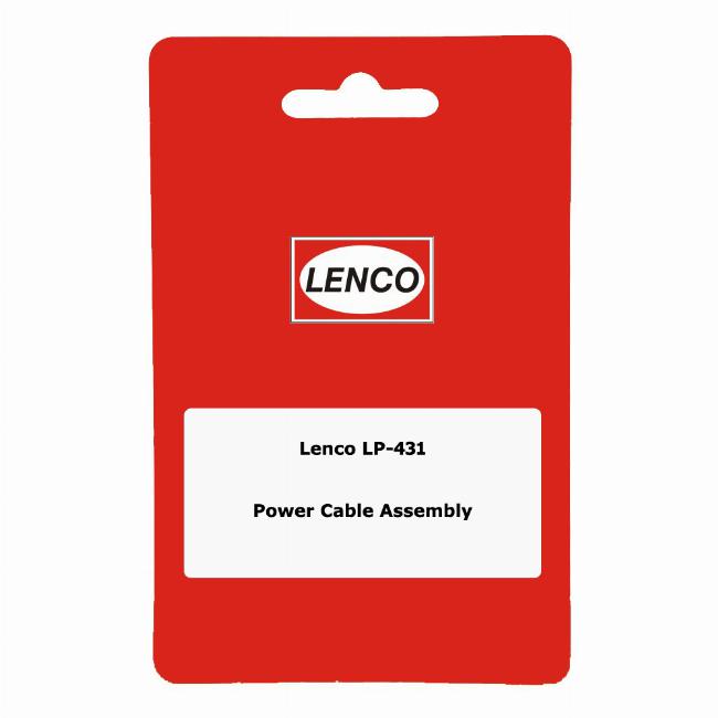 Lenco 29431 LP-431 Power Cable Assembly