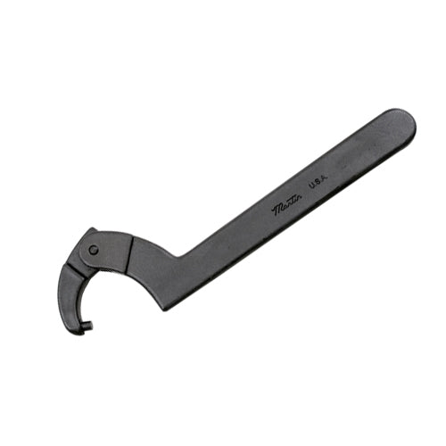 Martin Tools 0472 Adjustable Pin Spanner Wrench, 1-1/4" to 3" Capacity, 3/16" Pin Diameter