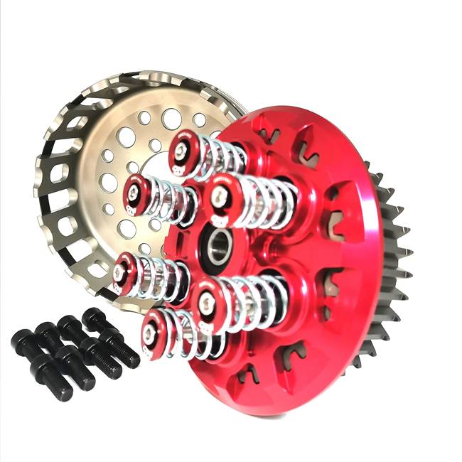 Red Clutch Plate Springs Cap Bolts Basket & Hub Boss Kit for Ducati