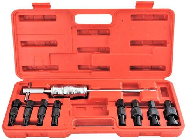 Blind Hole Slide Hammer Extractor Set Inner Bearing Puller 9-Piece Kit