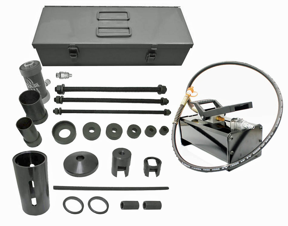 Universal 363T Leaf Spring Pin and Bushing Service Set w/ Hydraulic Foot Pump