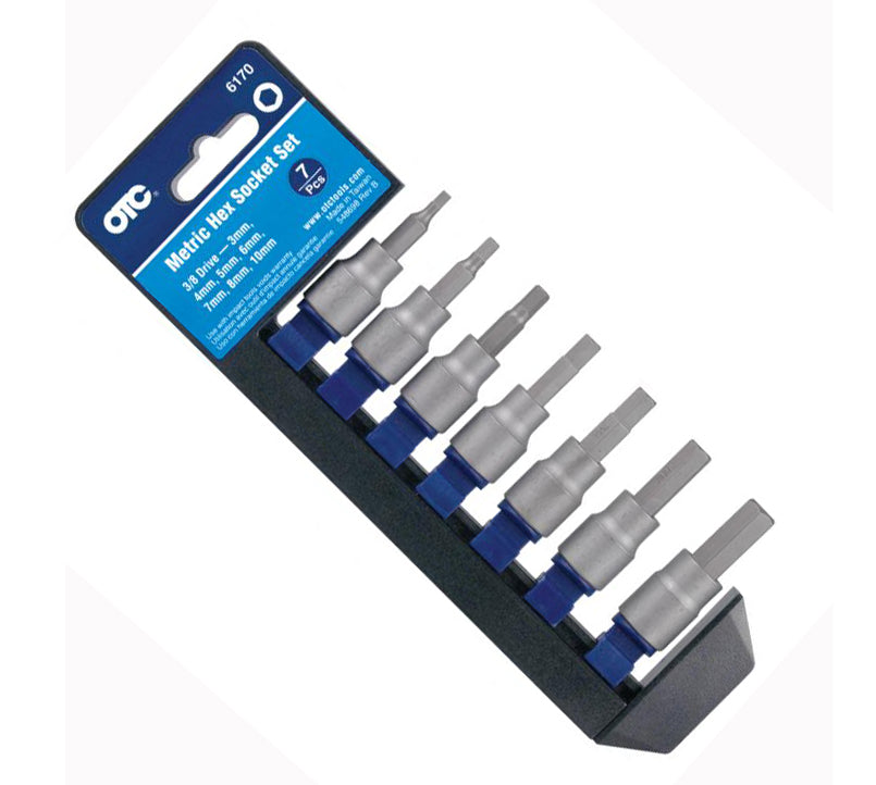 OTC 6170 7-Piece Metric Hex Bit Socket Set