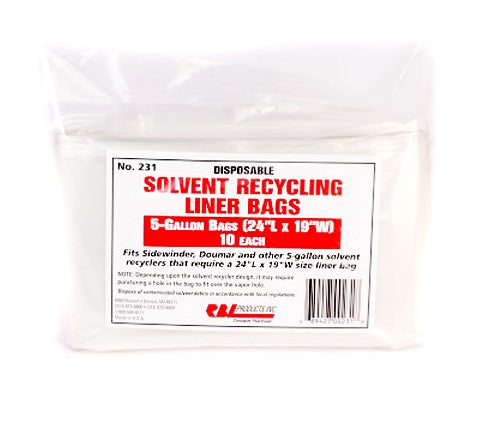 RBL 231 Disposable Solvent Recycling Liners, 24" x 19", 10/bag