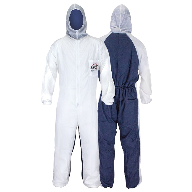 SAS Safety 6938 Moonsuit Nylon/Cotton Coveralls, Large