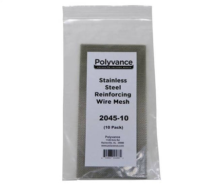 Polyvance 2045-10 Reinforcing Mesh, Unfolded Mesh, 10 pack, (10" x 5 ")