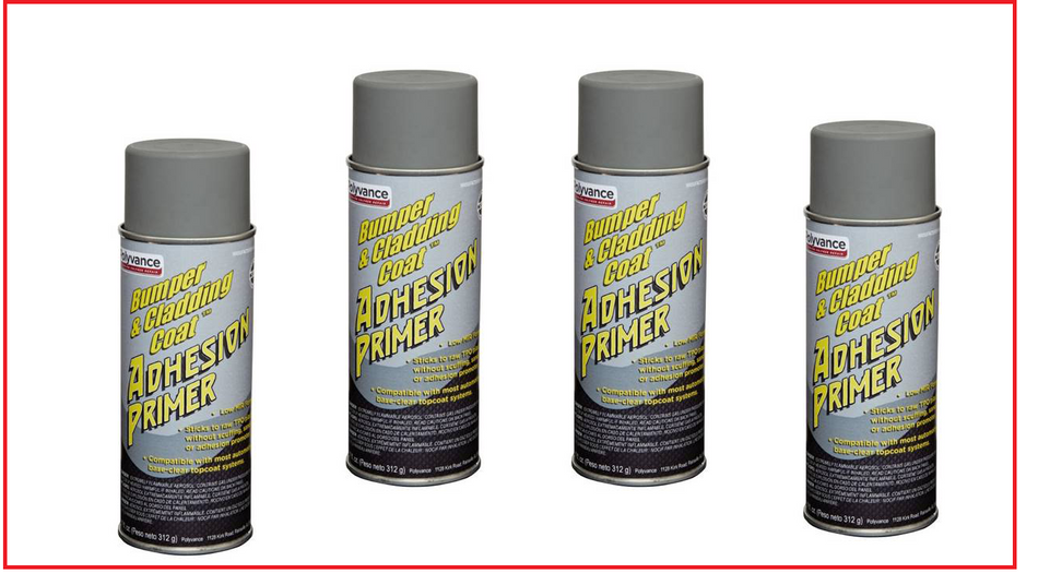 Polyvance 3613‑A White Bumper & Cladding Coat Adhesion Primer (Low VOC Aerosol - 4-Pack)