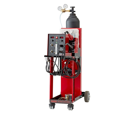 Polyvance 8202 Digital Nitro-Fuzer Lite Nitrogen Plastic Welder, Dual Gas with Cart