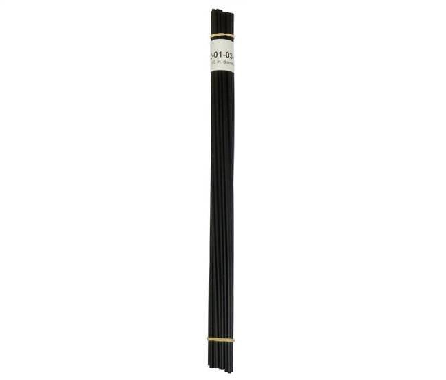 Polyvance R02-01-03-BK Black Polypropylene Rod, 12 inch sticks, 30 ft., 1/8 inch Diameter