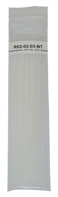 Polyvance R02-02-03-NT, Natural Polypropylene Rod