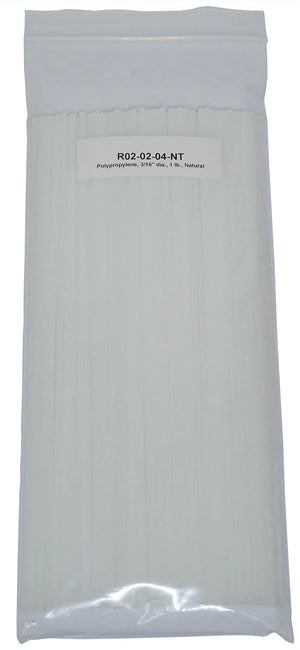 Polyvance R02-02-04-NT Polypropylene Rod 3/16", 1 lb., Natural