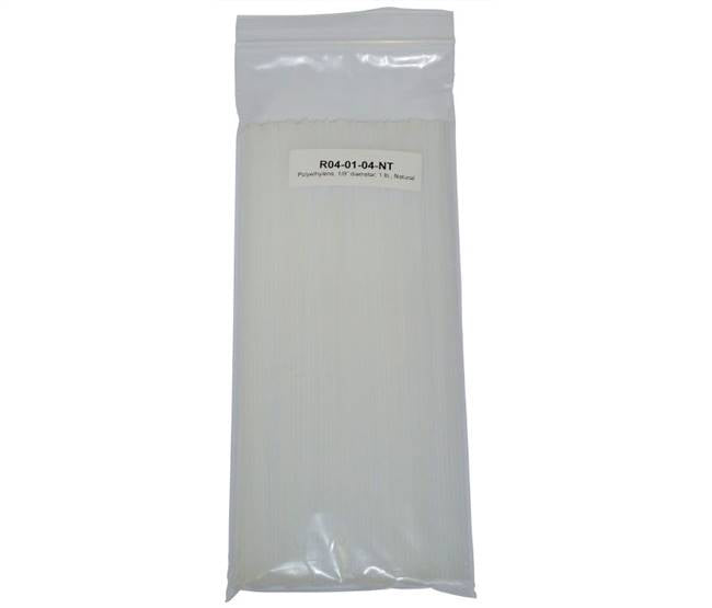 Polyvance R04-01-04-NT Polyethylene Rod (LDPE) 1/8" diameter 1 lb. Natural