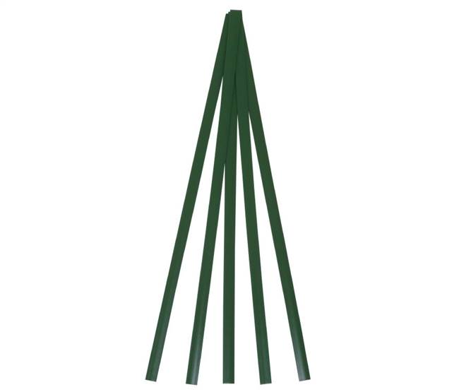 Polyvance R04-04-01-GN Green LDPE Polyethylene Flat Stick, 5 ft., 3/8 x 1/16 inches