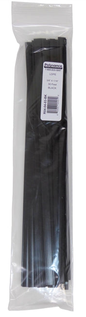 Black LDPE Polyethylene Rod, Polyvance R04-02-03-BK