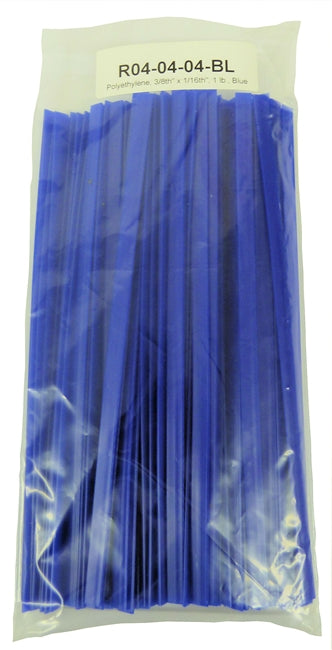 Polyvance R04-04-04-BL Polyethylene Strip (LDPE), 3/8" x 1/16", 1 lb., Blue