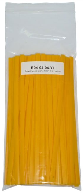 Polyvance R04-04-04-YL Polyethylene Strip (LDPE), 3/8" x 1/16", 1 lb., Yellow