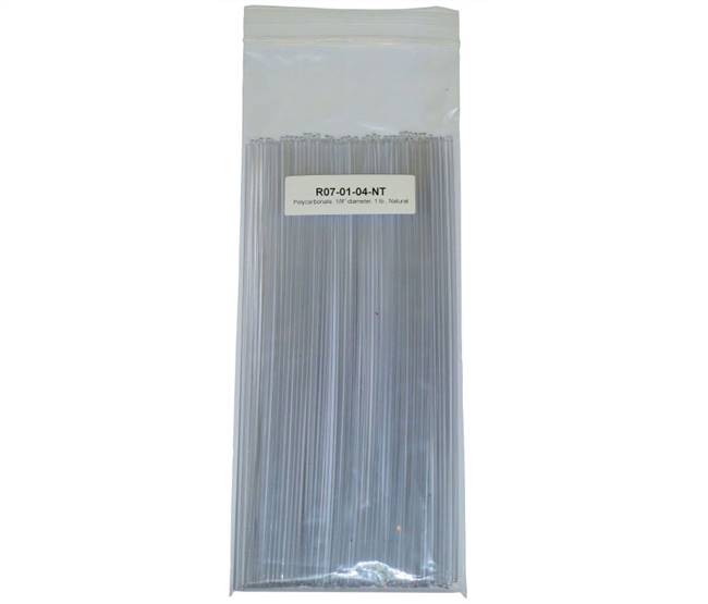 Polyvance R07-01-04-NT | 1/8 inch Natural Polycarbonate Rod