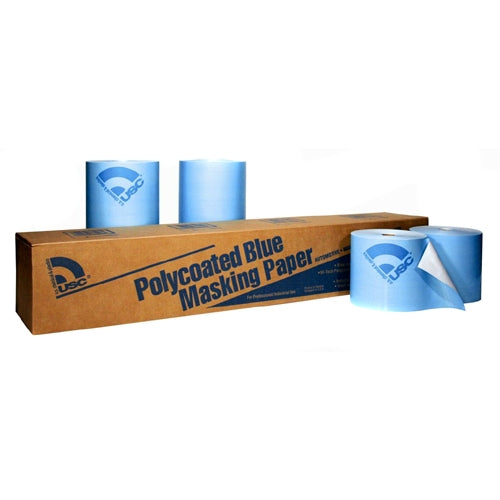 USC 38036 Polycoated Blue Premium Masking Paper,36", 1 roll per case