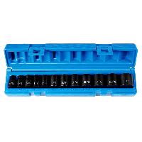 Grey Pneumatic 1202 3/8" Drive 12 Piece 12-Point Standard Length Fractional Impact Socket Set.