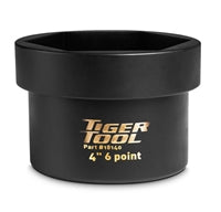 Tiger Tool 18140 4" 6 Point Axle Nut Socket